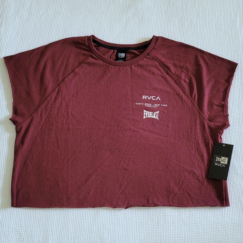 RVCA🏄& Everlast🥊Collab Raglan Muscle💪Tee - NWT - Picture 1 of 14
